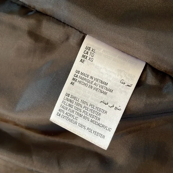 INC Faux-Fur Trim Hooded Puffer Coat, Created for Macy's size XL in EUC - Picture 7 of 9